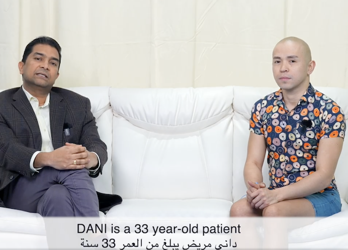 Our warrior Dani discusses his Cancer story with Dr. Sai, Consultant Medical Oncology.